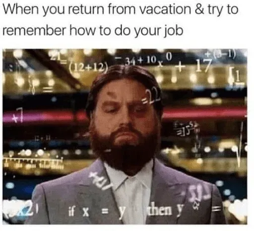 stacked up over vacation