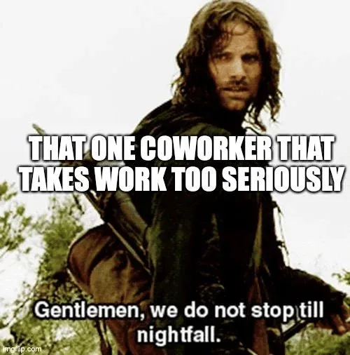 work meme