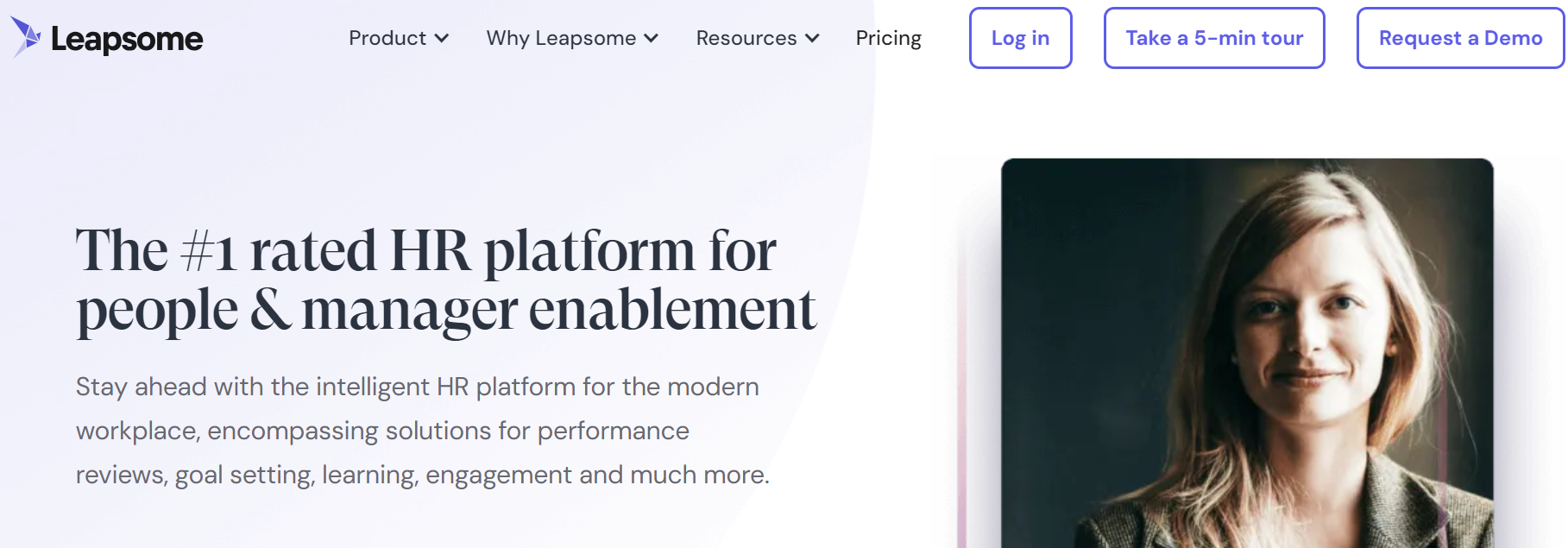 Leapsome Homepage