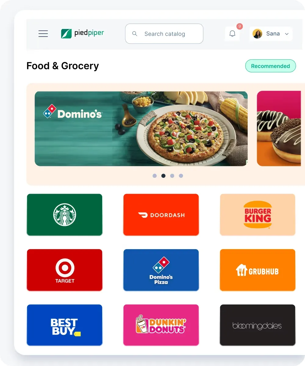 Food and Grocery Giftcards