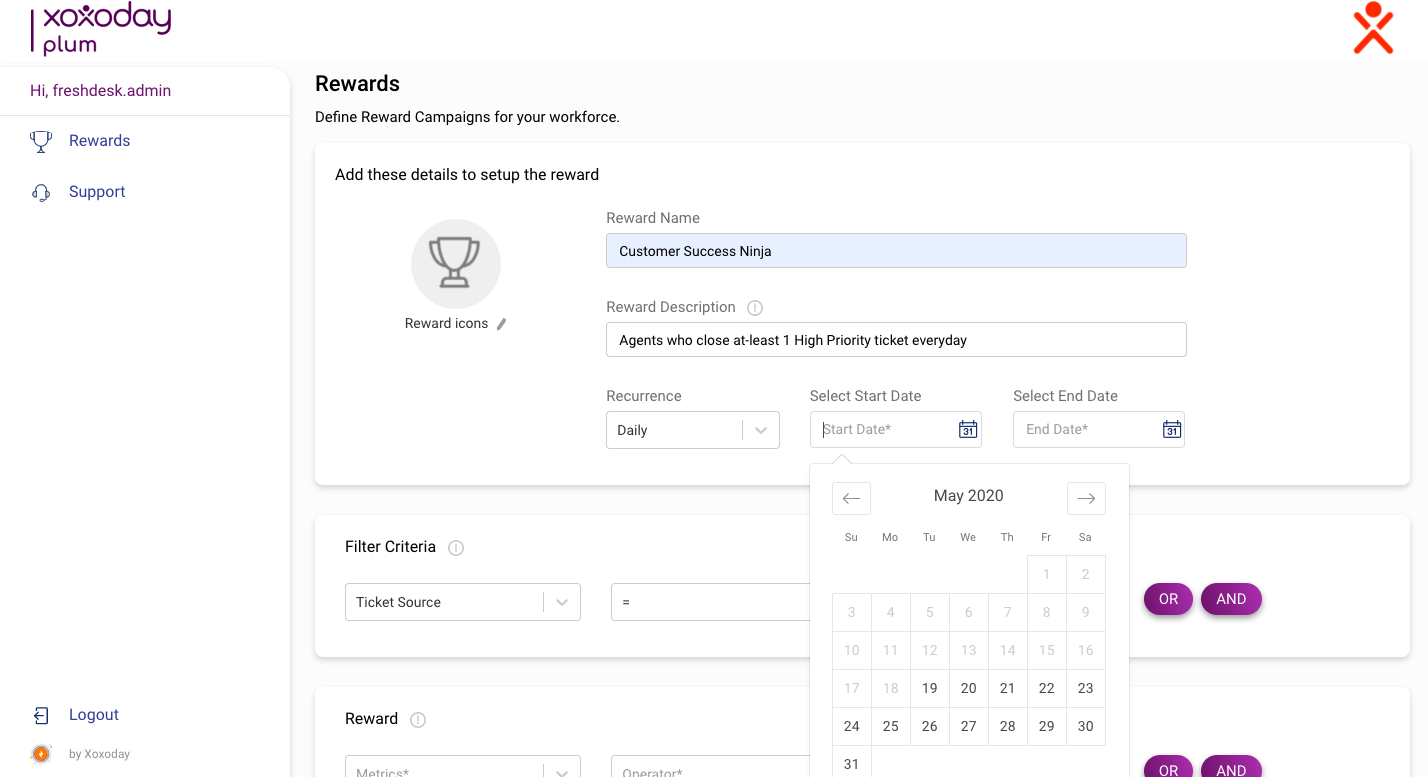 How to use Xoxoday App to Reward your Agents (For Freshdesk Admin), Picture